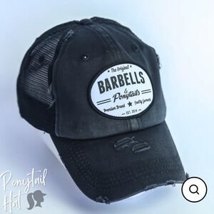 Barbells & Ponytails ponytail ball cap